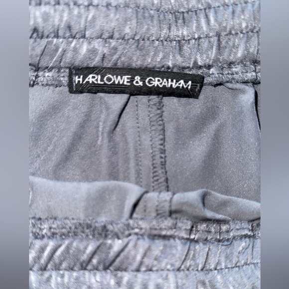 Harlowe & Graham Slate Gray 3” Sleep Shorts Elastic Drawstring Waistband Sz M - Picture 2 of 7